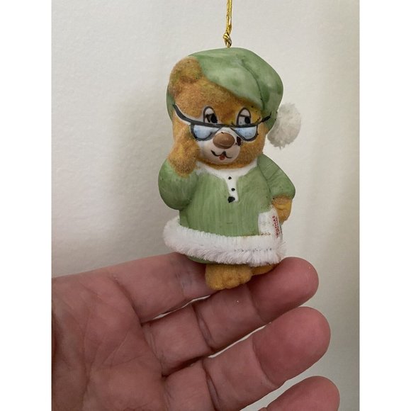 Jasco Vintage Porcelain Bisque Soft N Snoozy Chimer Ornament Hanging Vintage NIB - Picture 3 of 16
